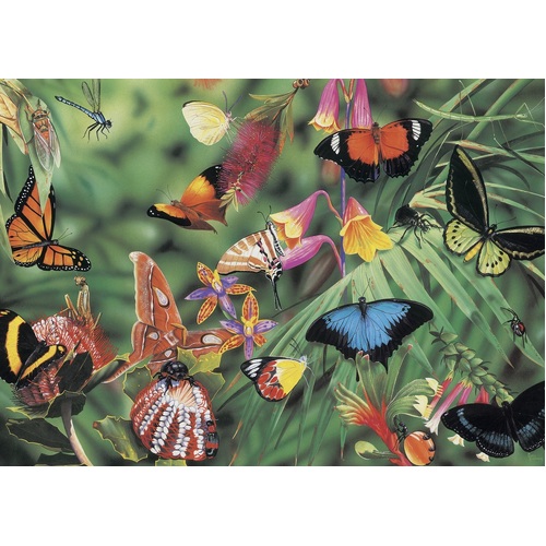 Blue Opal - Garry Fleming Butterflies & Beetles Puzzle 1000pc