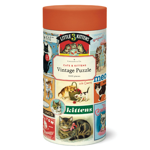 Cavallini - Vintage Cats & Kittens Puzzle 1000pc