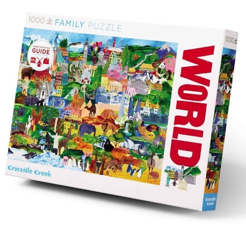 Crocodile Creek - World Collage Puzzle 1000pc