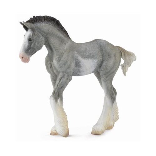 Collecta - Clydesdale Foal Black Sabino Roan 88626