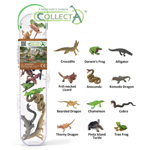 Collecta - Mini Reptiles and Amphibians Tube