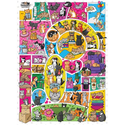 Cobble Hill - Doodlecats Puzzle 1000pc