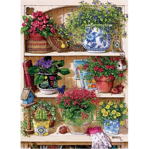 Cobble Hill - Flower Cupboard Puzzle 500pc