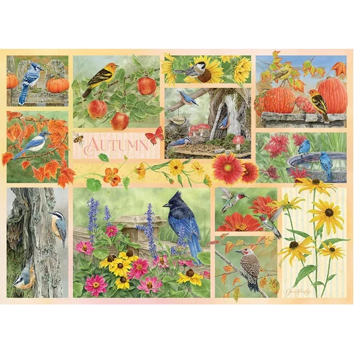 Cobble Hill - Garden Birds In Autumn Puzzle 500pc