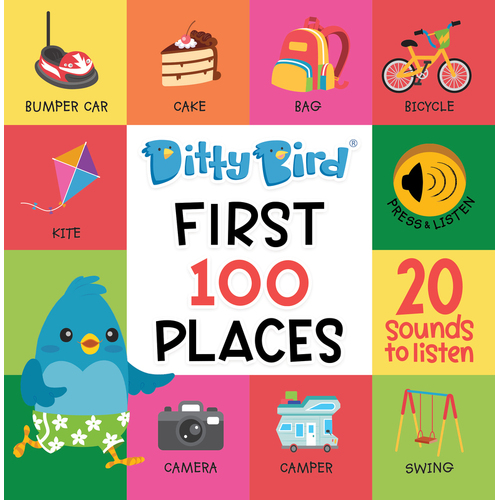 Ditty Bird - First 100 Places Board Book