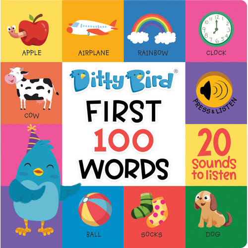 Ditty Bird - First 100 Words Board Book