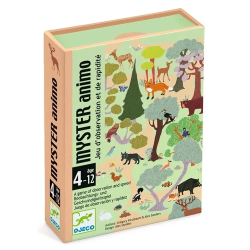 Djeco - Mystery Animal Observation & Speed Card Game