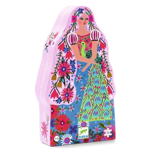 Djeco - The Princess and Her Peacock Puzzle 36pc