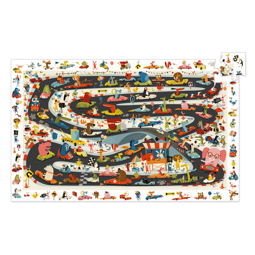 Djeco - Car Rally Observation Puzzle 54pc