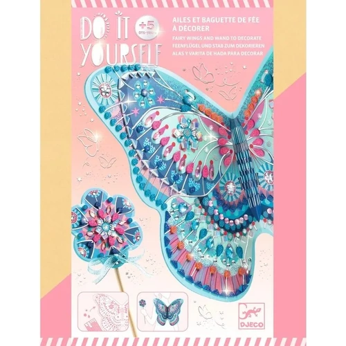 Djeco - Do It Yourself Like a Fairy: Wings & Wand Set
