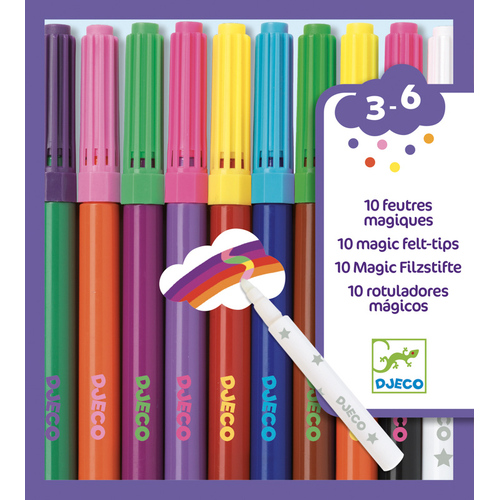 Djeco - 10 Magic Felt Tips