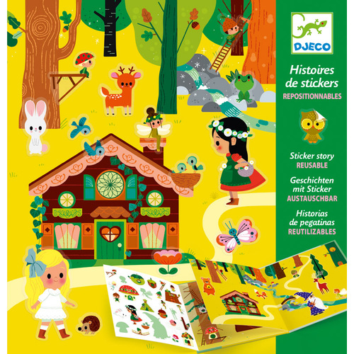 Djeco - The Magical Forest Reusable Stickers Set