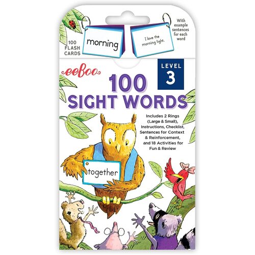 eeBoo - 100 Sight Words Flash Cards Level 3