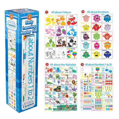 Learning Can Be Fun - Early Learning Poster Set (set of 4)