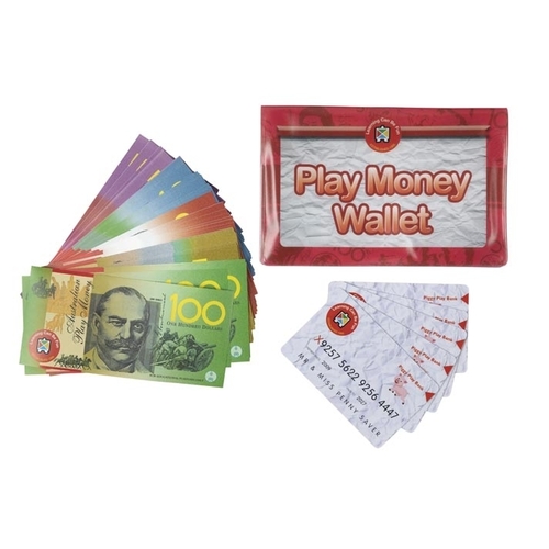 Learning Can Be Fun - Play Money Wallet Set