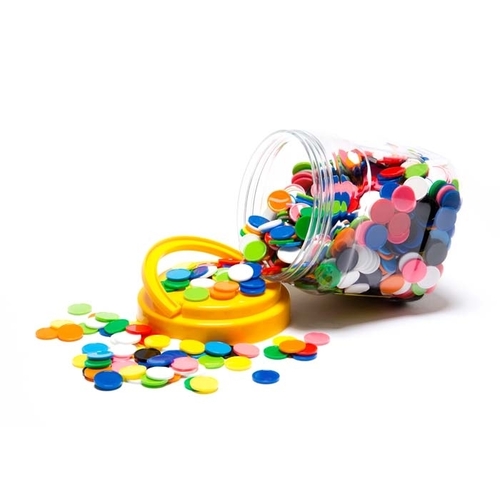 Learning Can Be Fun - Counters Small Round 10 Colours (1000 pieces)