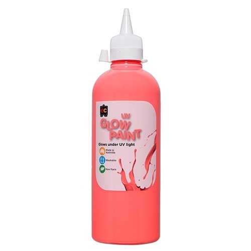 EC - UV Glow Paint 500ml Scarlet