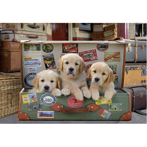 Educa - Puppies in the Luggage Puzzle 500pc
