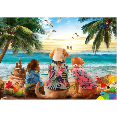 Educa - Dogs On The Beach Puzzle 1000pc