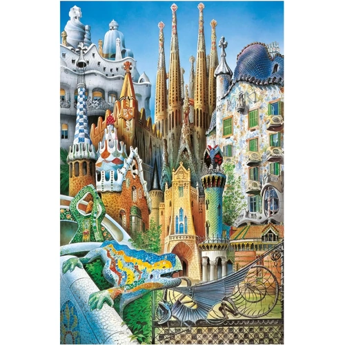 Educa - Gaudi Collage Miniature Puzzle 1000pc