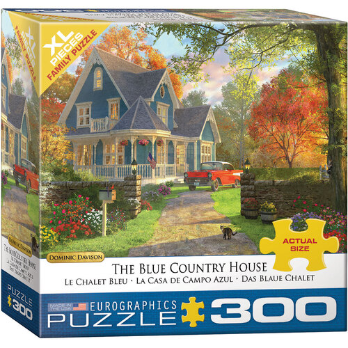 Eurographics - The Blue Country House Large Piece Puzzle 300pc