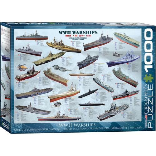 Eurographics - WW II Warships Puzzle 1000pc