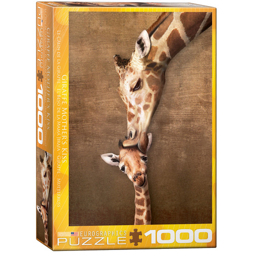 Eurographics - Giraffe Mother's Kiss Puzzle 1000pc