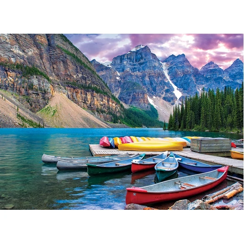 Eurographics - Lake Louise Canoes on the Lake Puzzle 1000pce