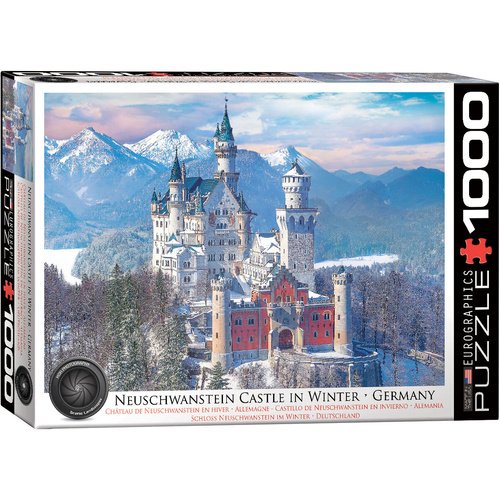 Eurographics - Neuschwanstein Castle in Winter Puzzle 1000pc