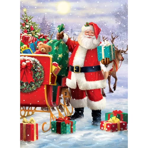 Eurographics - Santa with Sled Puzzle 1000pc