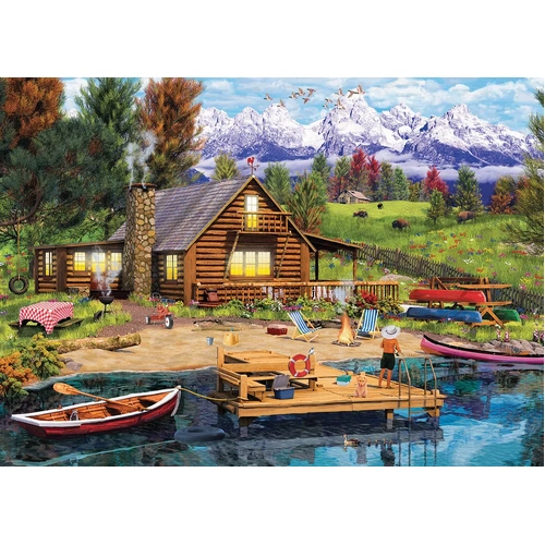 Eurographics - Grand Teton Cabin Puzzle 1000pc