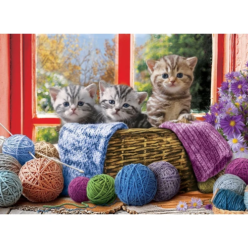 Eurographics - Knittin' Kittens Large Piece Puzzle 500pc