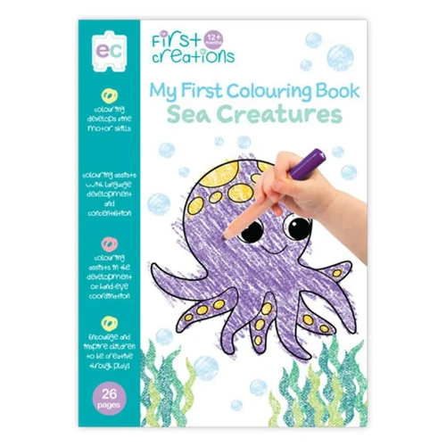 First Creations - Sea Creatures Colouring Book