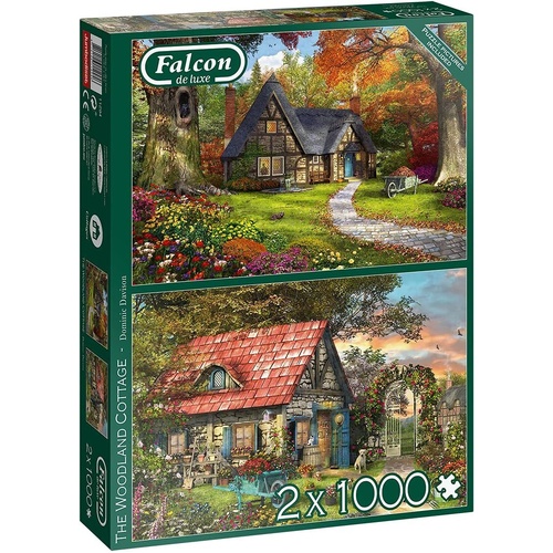 Jumbo - The Woodland Cottage Puzzle 2 x 1000pc