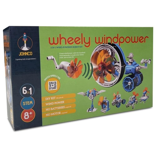 Johnco - Wheely Windpower 6 in 1 Wind Powered Robot Kit