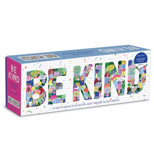 Galison - Be Kind Panoramic Puzzle 1000pc