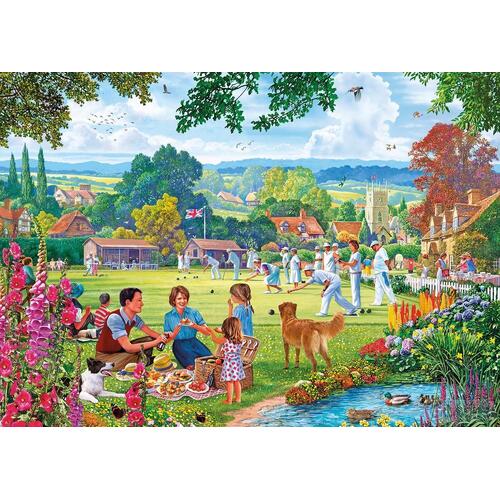 Gibsons - Bowling By The Brook Large Piece Puzzle 100pc