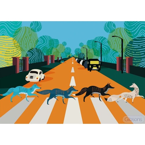 Gibsons - Abbey's Road Foxes Puzzle 500pc