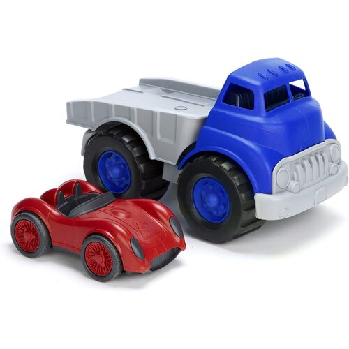 Green Toys - Flatbed Truck with Red Race Car