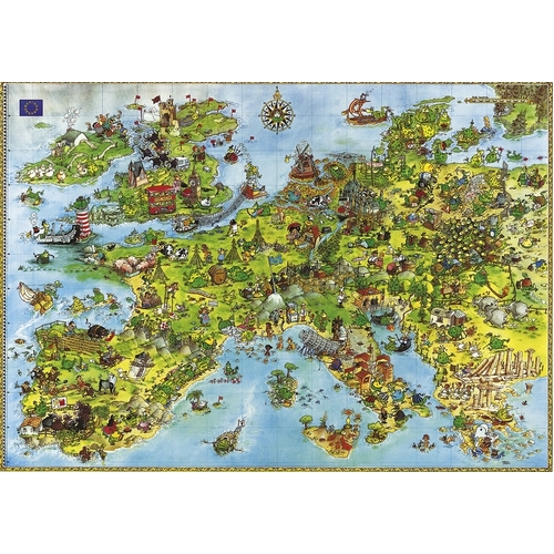 Heye - Degano, United Dragons of Europe Puzzle 4000pc