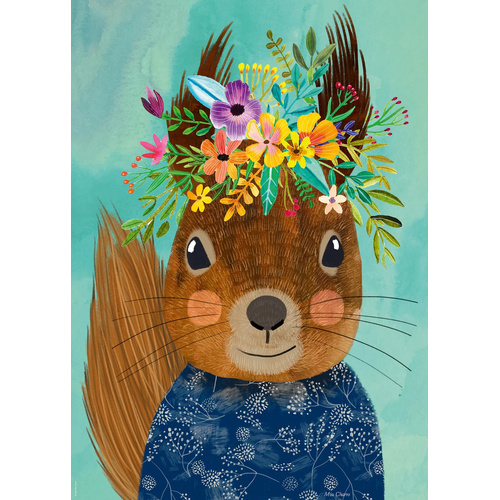 Heye - Floral Friends, Squirrel Puzzle 1000pc
