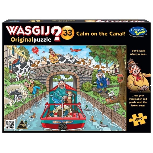 Holdson - WASGIJ? Original 33 Calm on the Canal Puzzle 1000pc