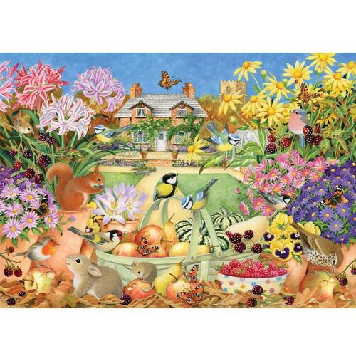 Holdson - Change of Season - Autumn Garden Large Piece Puzzle 500pc