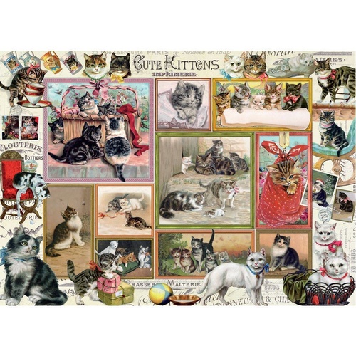 Holdson - Stamp & Collage - Kittens Puzzle 1000pc