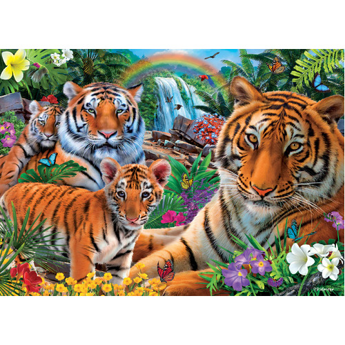 Holdson - Call of the Wild - Rainbow Tigers Puzzle 1000pc