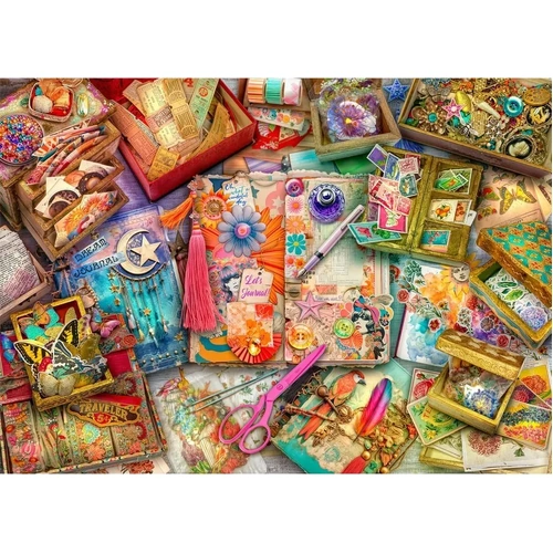 Holdson - Treats N Treasures The Journaler's Desk Puzzle 1000pc