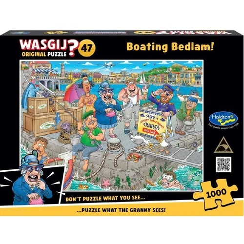 Holdson - WASGIJ? Original 47 Boating Bedlam Puzzle 1000pc
