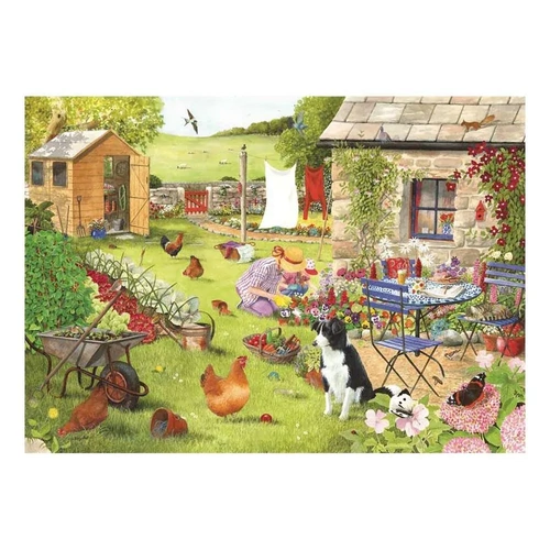 House of Puzzles - Grandma's Garden Large Piece Puzzle 500pc