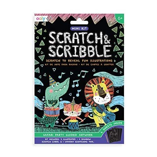 Ooly - Mini Scratch & Scribble - Safari Party 