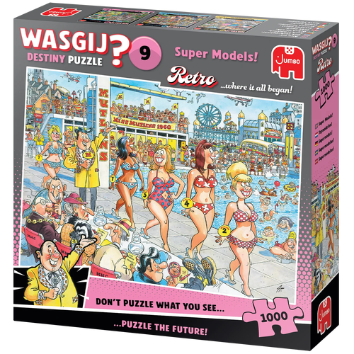 Jumbo - WASGIJ? Retro Destiny 9 Super Models! Puzzle 1000pc